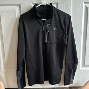 Men’s North Face quarter-zip jacket - Black - Size Small